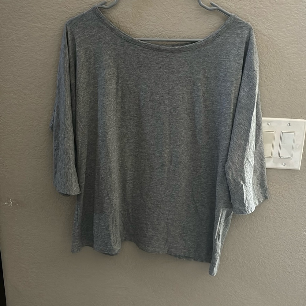 Organic Pima Drape-Back Top